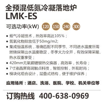 低氮冷凝模塊爐（LMK-ES）